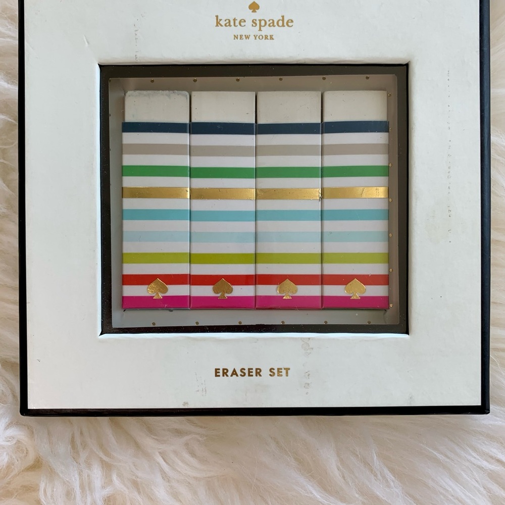 2for23$• Kate Spade Eraser Set
